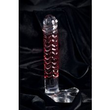 Нереалистичный фаллоимитатор Sexus Glass, стекло, прозрачный, 16 см
