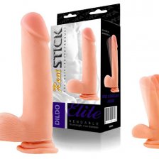 Реалистичный фаллоимитатор TOYFA RealStick Elite DILDO, TPR, телесный, 23,5 см