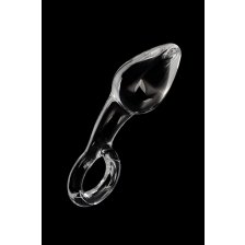 Анальная втулка Sexus Glass, стекло, прозрачная, 14,5 см, Ø 4 см