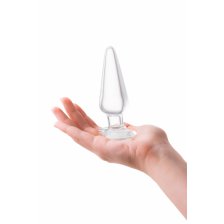 Анальная втулка Sexus Glass, стекло, прозрачная, 11,5 см, Ø 3,5 см