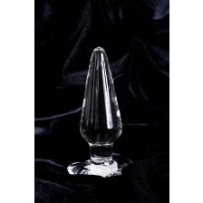 Анальная втулка Sexus Glass, стекло, прозрачная, 11,5 см, Ø 3,5 см