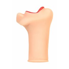 Мастурбатор реалистичный TOYFA Juicy Pussy Juicy Lips, рот, TPR, телесный, 12,6 см