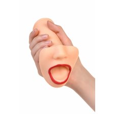 Мастурбатор реалистичный TOYFA Juicy Pussy Juicy Lips, рот, TPR, телесный, 12,6 см