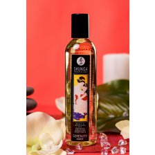 Масло для массажа Shunga Serenity, натуральное, возбуждающее, с цветочным ароматом, 250 мл