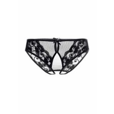 Эротические трусики Erolanta Lingerie Collection из стрейч-сетки, черные (50-52)