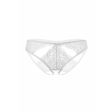 Эротические трусики Erolanta Lingerie Collection, кружевные с ажурными вырезами, белые (42-44)
