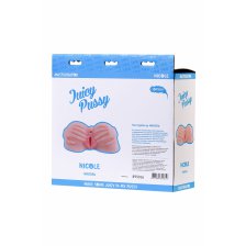 Мастурбатор реалистичный TOYFA Juicy Pussy Nicole с вибрацией , вагина и анус, TPR, телесный, 19 см