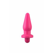 Анальная втулка TOYFA POPO Pleasure с вибрацией, TPR, розовая, 13,6 см