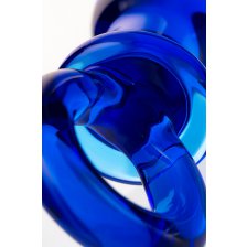 Анальная втулка Sexus Glass, стекло, синяя
