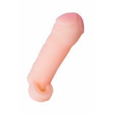 Насадка ToyFa XLover Increase+ для увеличения размера, реалистичная, с кольцом, TPR, телесный, 15 см
