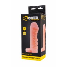 Насадка ToyFa XLover Increase+ для увеличения размера, реалистичная, с кольцом, TPR, телесный 16 см