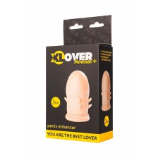 Насадка ToyFa XLover Increase+, для увеличения размера, с усиками, латекс, телесный, 6 см