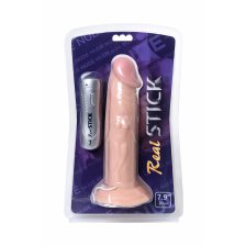 Вибратор TOYFA RealStick Nude реалистичный, 7 режимов вибрации, 19,5 см