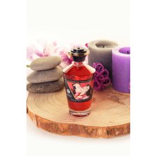 Масло для массажа Shunga Blazing Cherry, разогревающее, с ароматом вишни, 100 мл