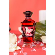 Масло для массажа Shunga Blazing Cherry, разогревающее, с ароматом вишни, 100 мл