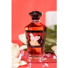 Масло для массажа Shunga Sparkling Strawberry Wine, разогревающее, с ароматом клубники и шампанского, 100 мл
