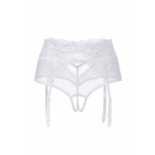 Эротические трусики-пояс Erolanta Lingerie Collection с высокой посадкой, белые (46-48)