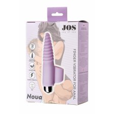 Вибронасадка на палец для анальной стимуляции JOS NOVA, пудровая