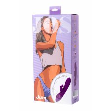 Вибратор с вакуумной стимуляцией клитора JOS JUM, силикон, фиолетовый, 21 см