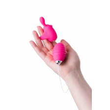 Виброяйцо и вибронасадка на палец JOS VITA, силикон, розовые, 8,5 и 8 см
