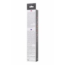 Анальная цепочка Toyfa A-toys с шариками, силикон, черный, 35,9см
