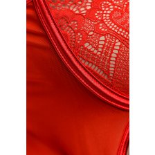 Эротическое боди Candy Girl, красное, XL