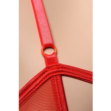 Эротическое боди Candy Girl, красное, XL