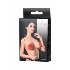Пэстис Erolanta Lingerie Collection круглые с пухом красные