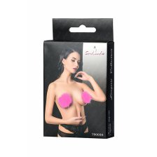 Пэстис Erolanta Lingerie Collection круглые с пухом ярко-розовые