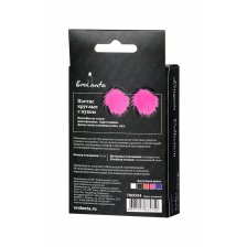 Пэстис Erolanta Lingerie Collection круглые с пухом ярко-розовые
