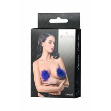 Пэстис Erolanta Lingerie Collection круглые с пухом фиолетовые