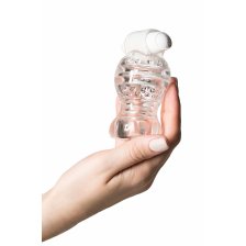 Мастурбатор нереалистичный Lingam by TOYFA Shakti, TPE, Прозрачный, 9 см