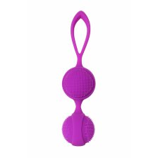 Вагинальные шарики с ресничками JOS NUBY, силикон, фиолетовый, 3,8 см