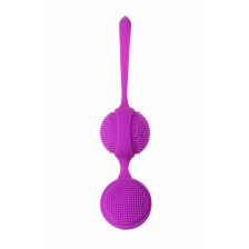 Вагинальные шарики с ресничками JOS NUBY, силикон, фиолетовый, 3,8 см
