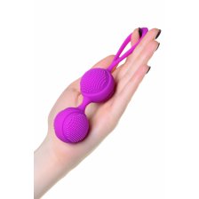 Вагинальные шарики с ресничками JOS NUBY, силикон, фиолетовый, 3,8 см