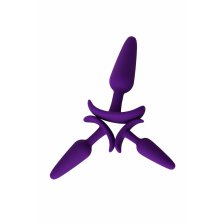 Набор анальных втулок TOYFA A-toys, Силикон, Фиолетовый, 3 шт.