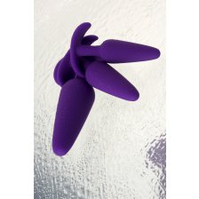 Набор анальных втулок TOYFA A-toys, Силикон, Фиолетовый, 3 шт.