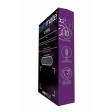 Вибропуля Bathmate Vibe Bullet Chrome, перезаряжаемая, водонепроницаемая, пластик, 10 режимов вибрации, серебристая, 7.8 см