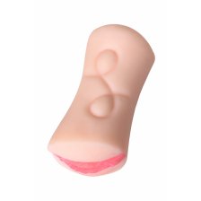 Мастурбатор реалистичный TOYFA Juicy Pussy Rich Fruit, вагина и анус, SoftSkin, телесный