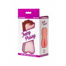 Мастурбатор реалистичный TOYFA Juicy Pussy Rich Fruit, вагина и анус, SoftSkin, телесный