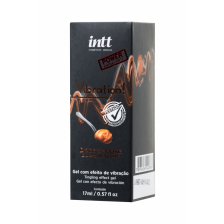 Жидкий массажный гель INTT VIBRATION Dulce de Leche с эффектом вибрации и ароматом сгущенного молока, 17 мл
