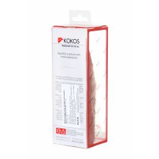 Насадка KOKOS с дополнительной стимуляцией, реалистичная,TPR, телесный, 12.7 см