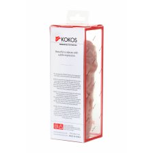 Насадка KOKOS с дополнительной стимуляцией, реалистичная,TPR, телесный, 12.7 см