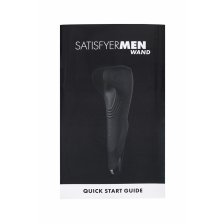 Мастурбатор нереалистичный Satisfyer Men Wand , Силикон, Чёрный, 20 см