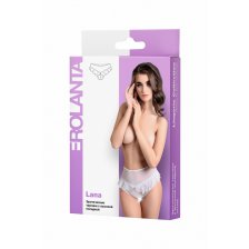 Эротические трусики с высокой посадкой Erolanta Lana, белые (42-44)