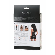 Платье Glossy Naomi из материала Wetlook, черный, S