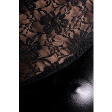 Платье Glossy Lulu из материала Wetlook, черное, M