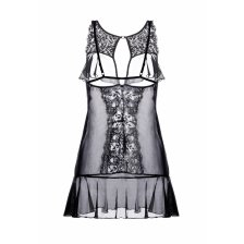 Комбинация Erolanta Lingerie Collection с открытой грудью, черная (54-56)