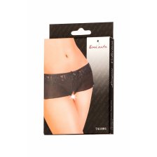 Эротические трусики-юбочка Erolanta Lingerie Collection из стрейч-сетки, черные (54-56)