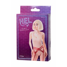 Пояс для чулок H.E.L. Dillie, текстиль, красный, OS